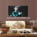 Cristiano Ronaldo Poster/Football Star Canvas Art/Soccer Player Stretched Canvas Art